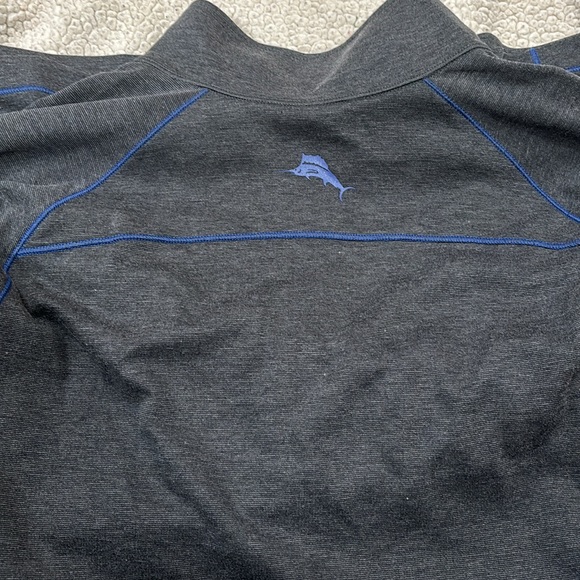 Tommy Bahama Lightweight Half Zip - Picture 3 of 4
